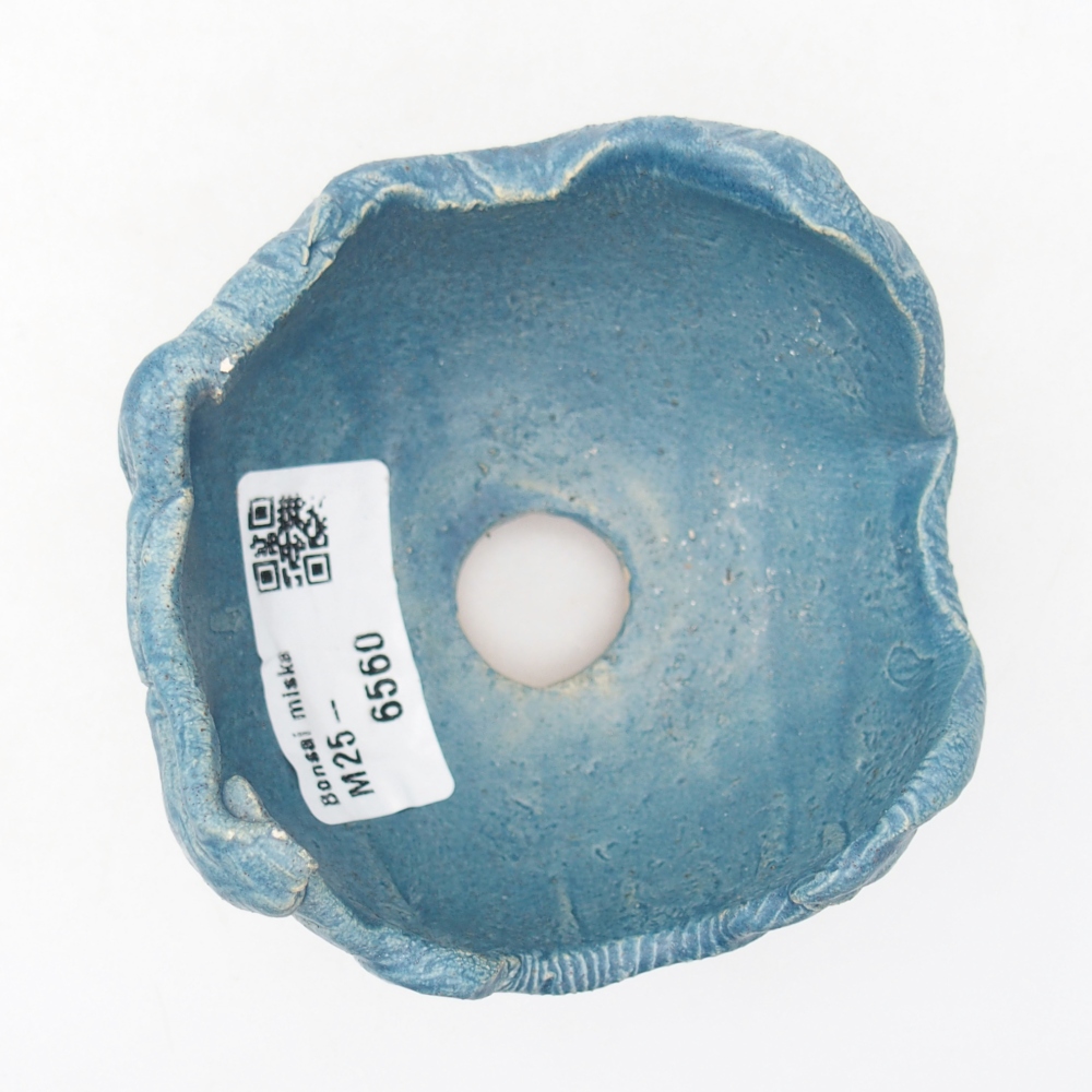 Ceramic shell 8,5 x 8,5 x 6,5 cm , colour blue