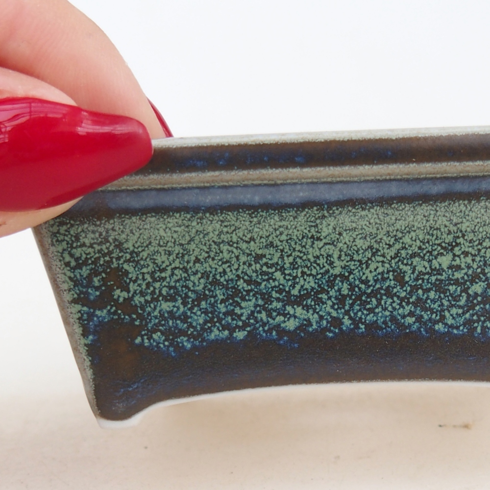 Mini bonsai bowl 7,5 x 6 x 3 cm, green