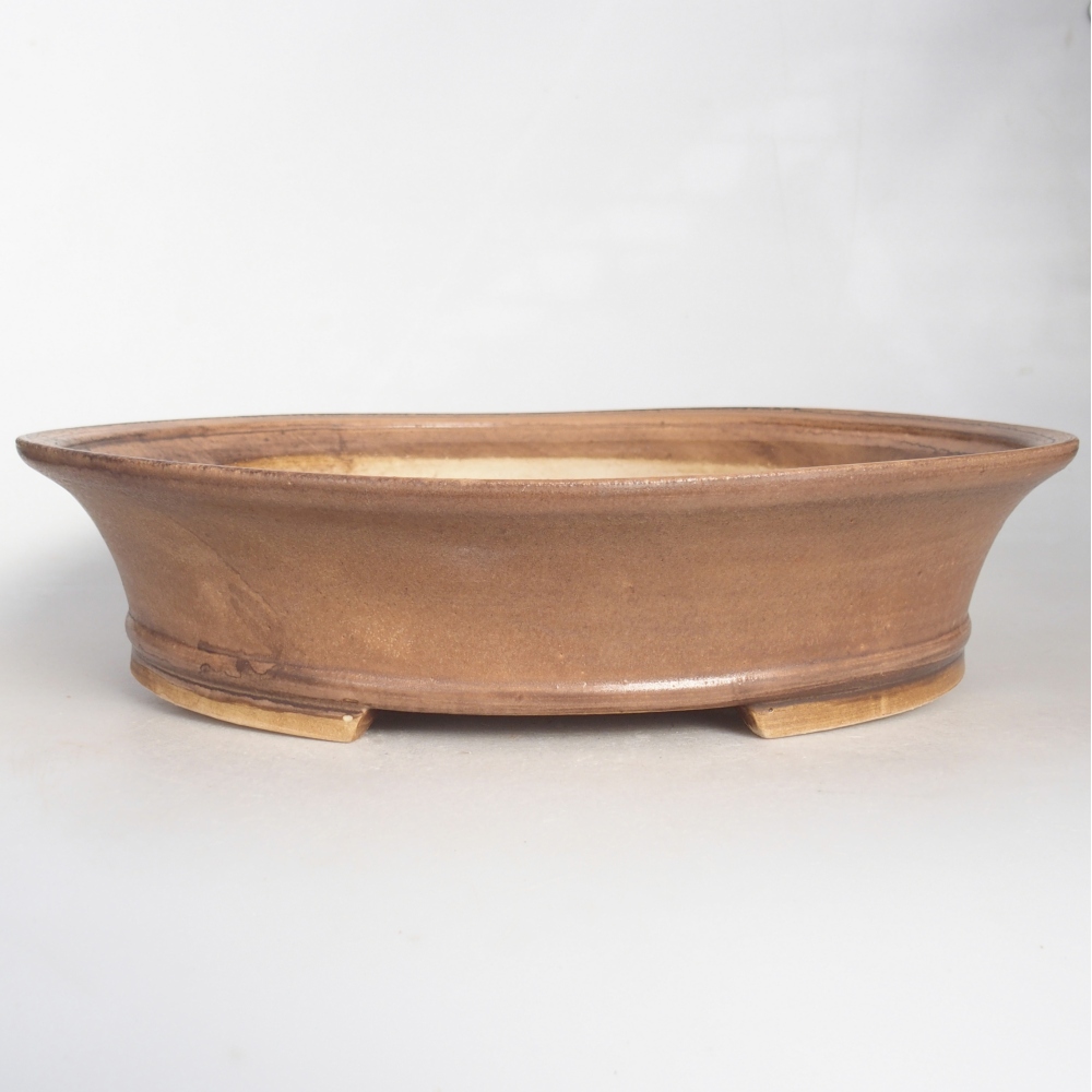 Ceramic bonsai bowl 32 x 29 x 7 cm, pink