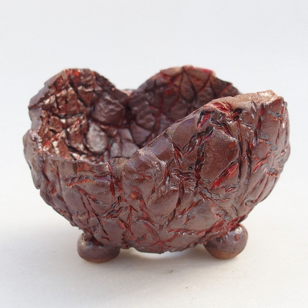 Ceramic Shell 9,5 x 9,5 x 7 cm , colour brown