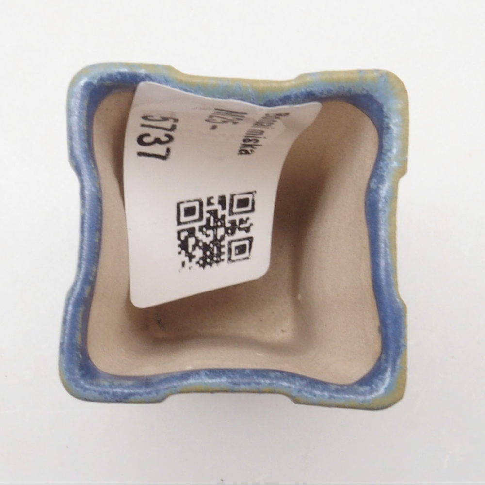 Mini bonsai bowl 3 x 3 x 5,5 cm, color blue