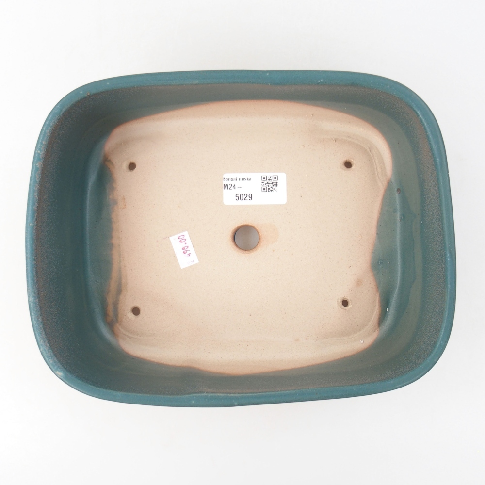 Ceramic bonsai bowl 23 x 18 x 7,5 cm, color blue