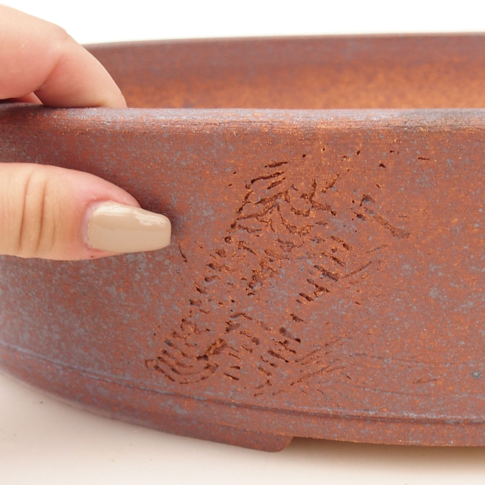 Bonsai bowl 38,5 x 30 x 8,5 cm , metal colour
