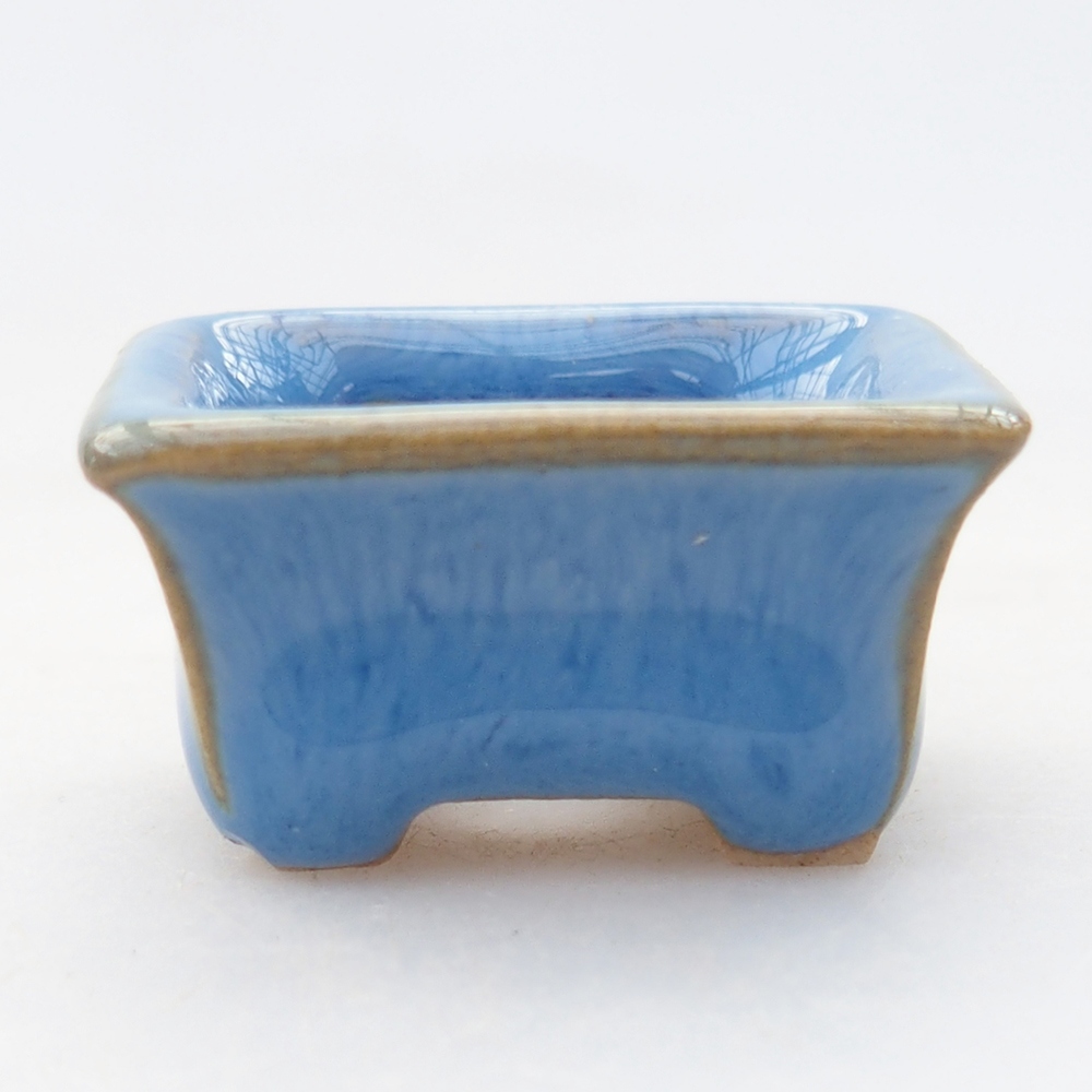 Mini bonsai bowl 3 x 2 x 1,5 cm, colour blue