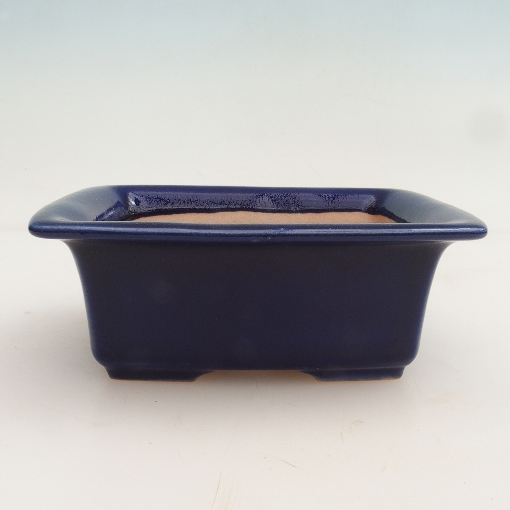 Bonsai bowl H11 - 11.5 x 10 x 4 cm. - blue