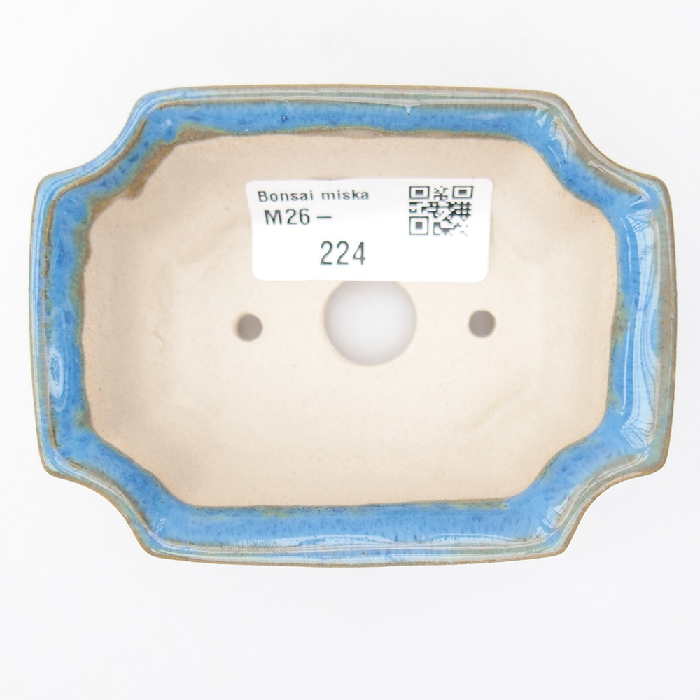 Mini bonsai bowl 9 x 6,5 x 3,5 cm, colour blue