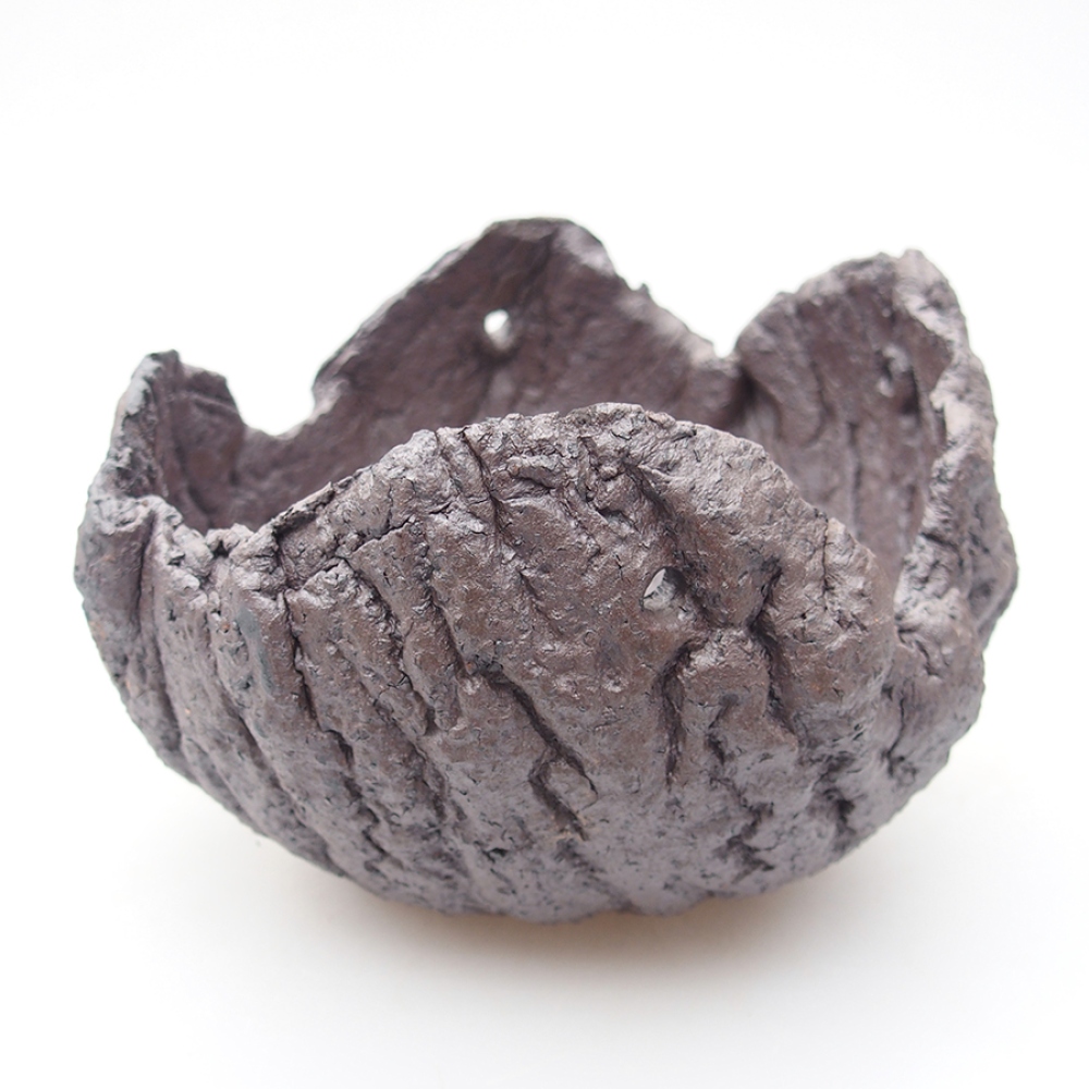 Ceramic Shell 14 x 13 x 9,5 cm, color: metal