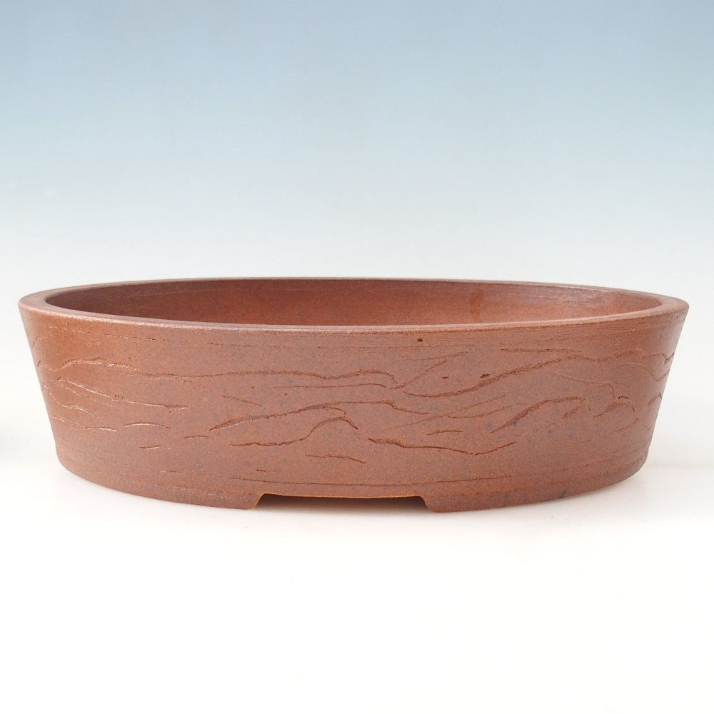 Bonsai bowl 34 x 26 x 8 cm , colour brown