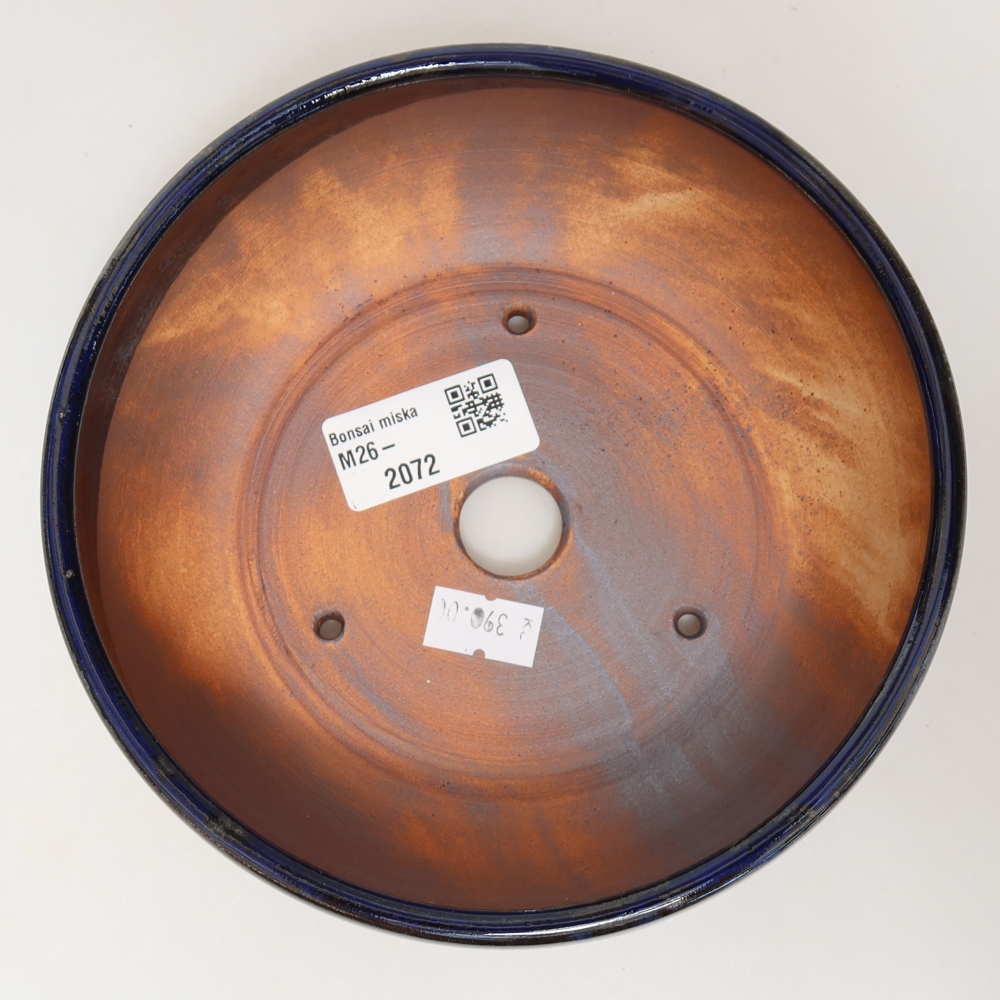 Ceramic bonsai bowl 16 x 16 x 5,5 cm, colour blue