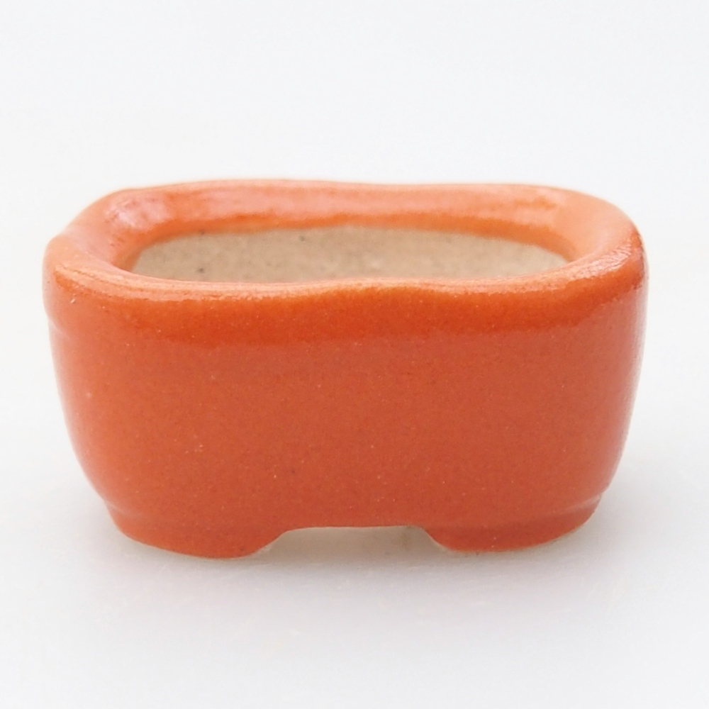 Mini bonsai bowl 2,5 x 2,5 x 1 cm, orange