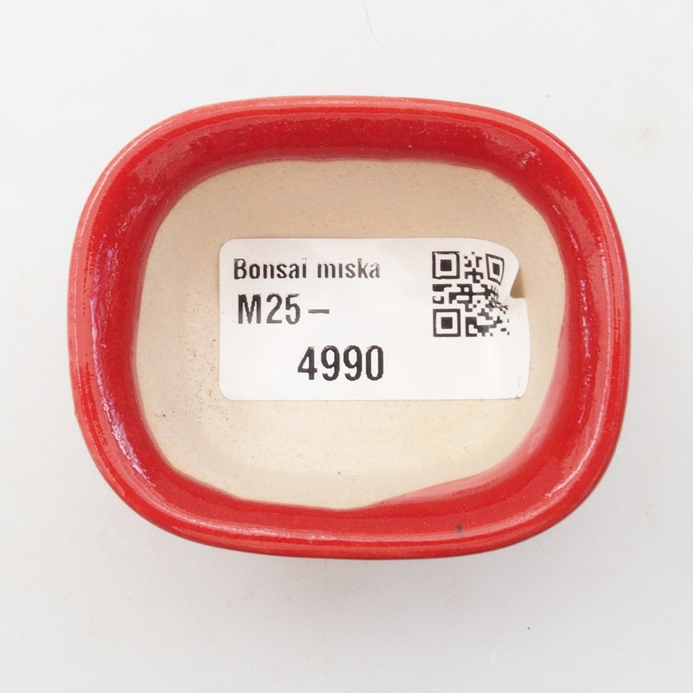 Mini bonsai bowl 6 x 4,5 x 3 cm, color red
