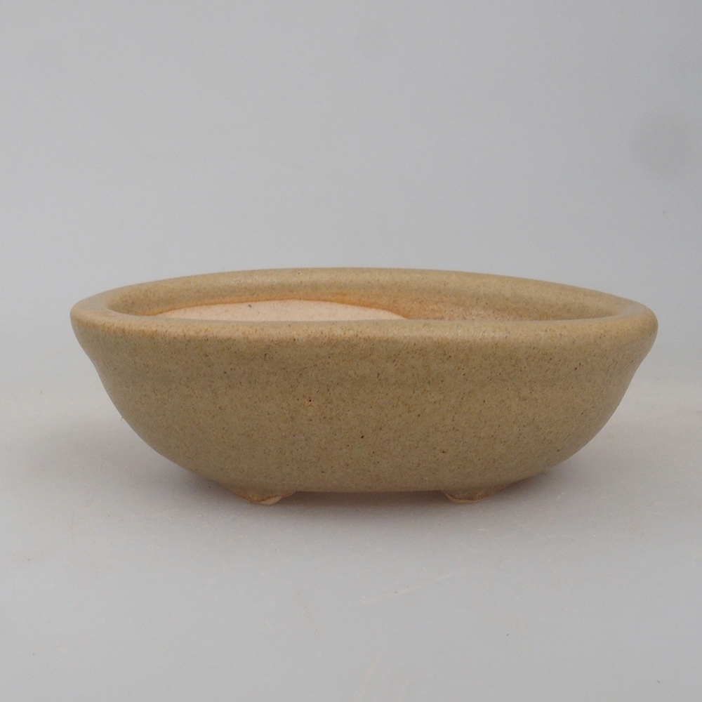 Mini bonsai bowl 7 x 5 x 2 cm, color brown
