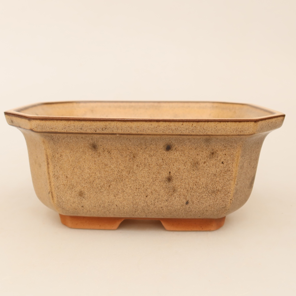 Ceramic Bowl  15 x 12 x 7 cm, brown