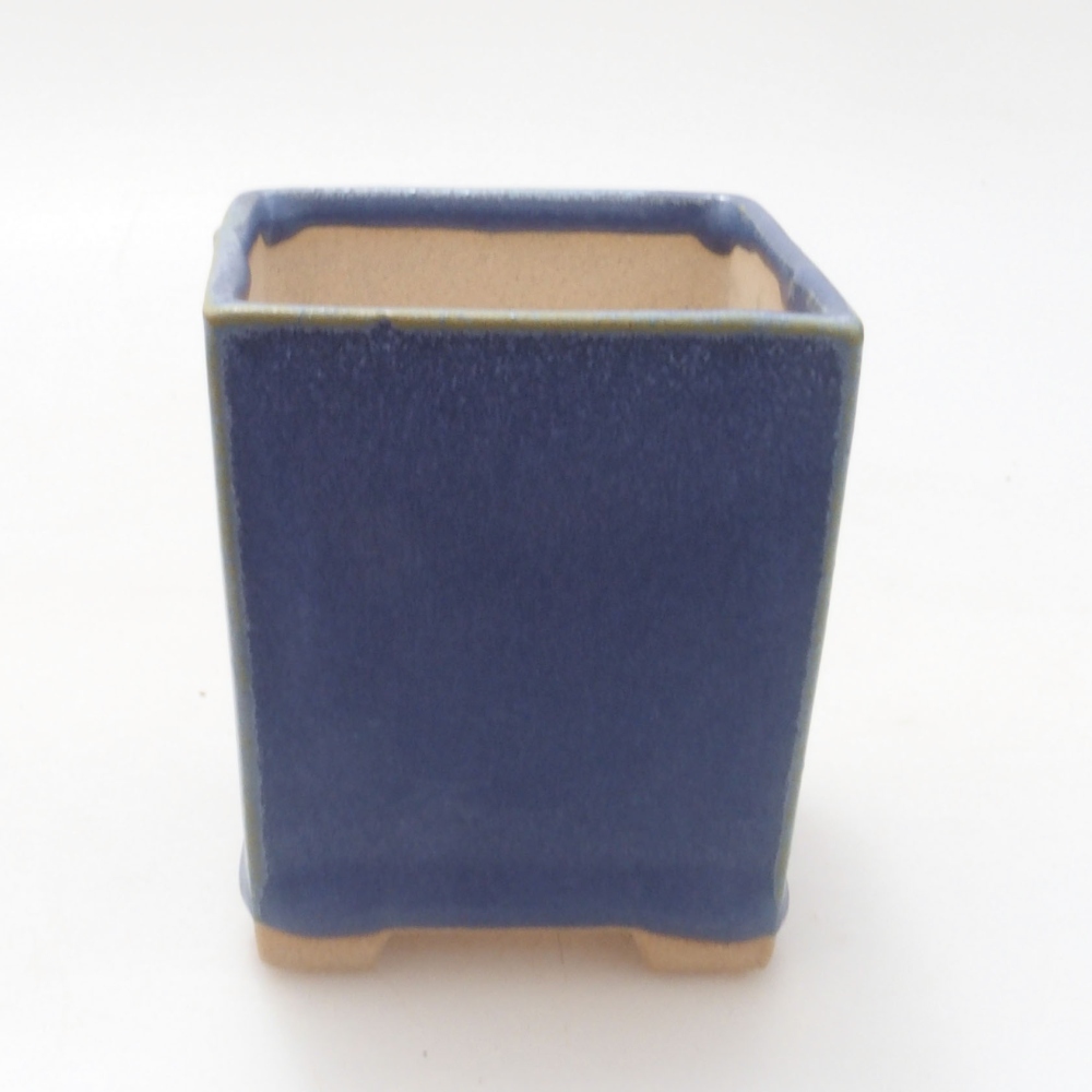 Mini bonsai bowl 5.5 x 5.5 x 6.5 cm, color blue