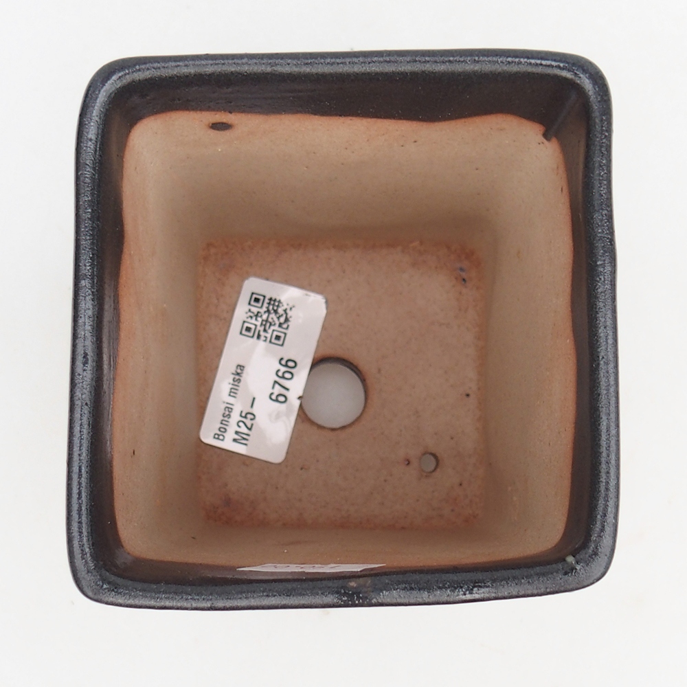 Ceramic bonsai bowl 8,5 x 8,5 x 11,5 cm, grey