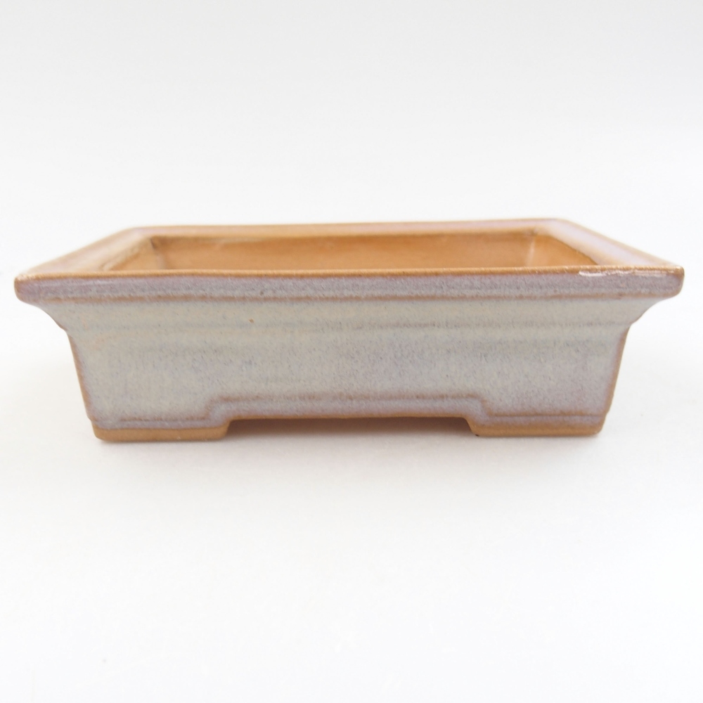 Ceramic bonsai bowl 13 x 10 x 4 cm, color pink