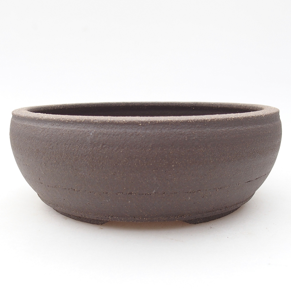 Ceramic bonsai bowl 16,5 x 16,5 x 6 cm, brown