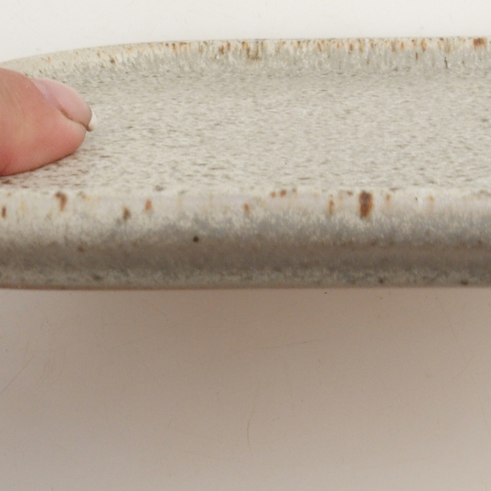 Ceramic saucer H36 - 17.5 x 15 x 1 cm - beige