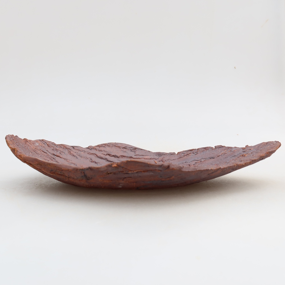Ceramic Shell  27 x 18.5 x 5 cm, brown