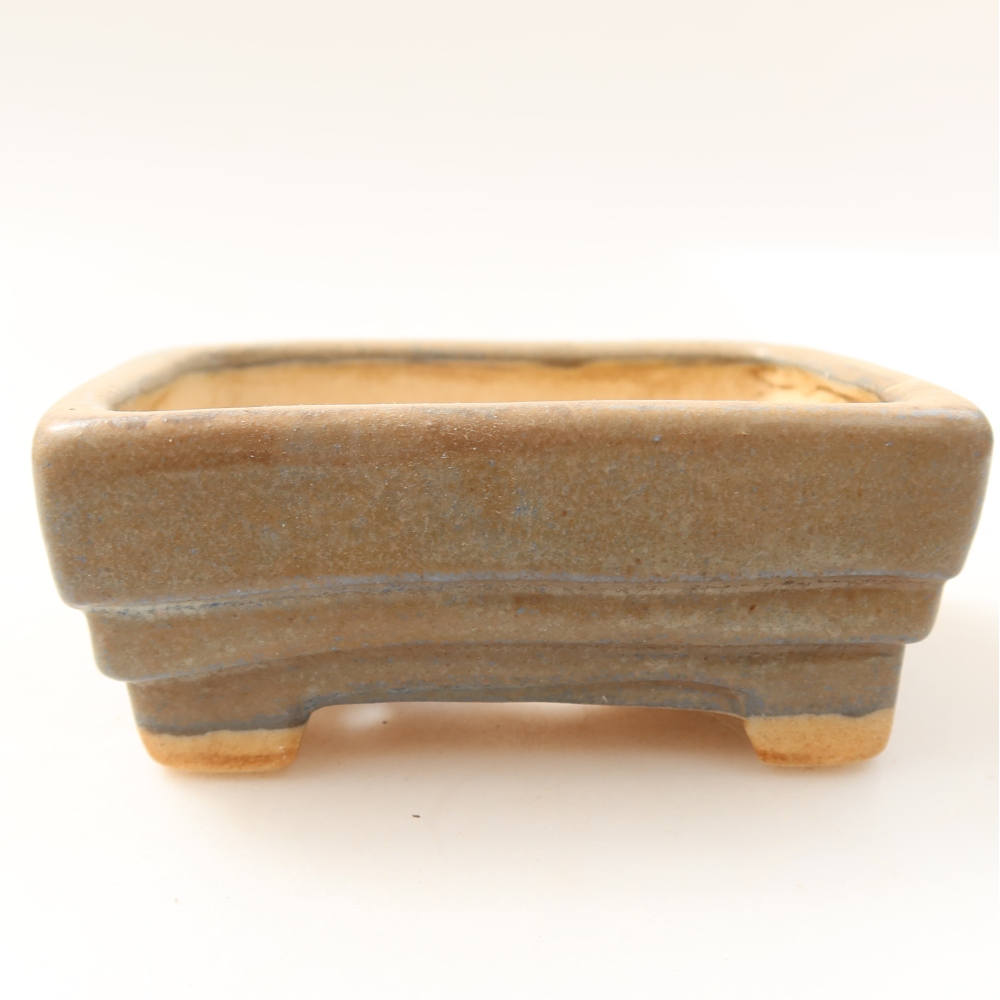 Ceramic bonsai bowl 9,5 x 7,5 x 3,5 cm, colour blue