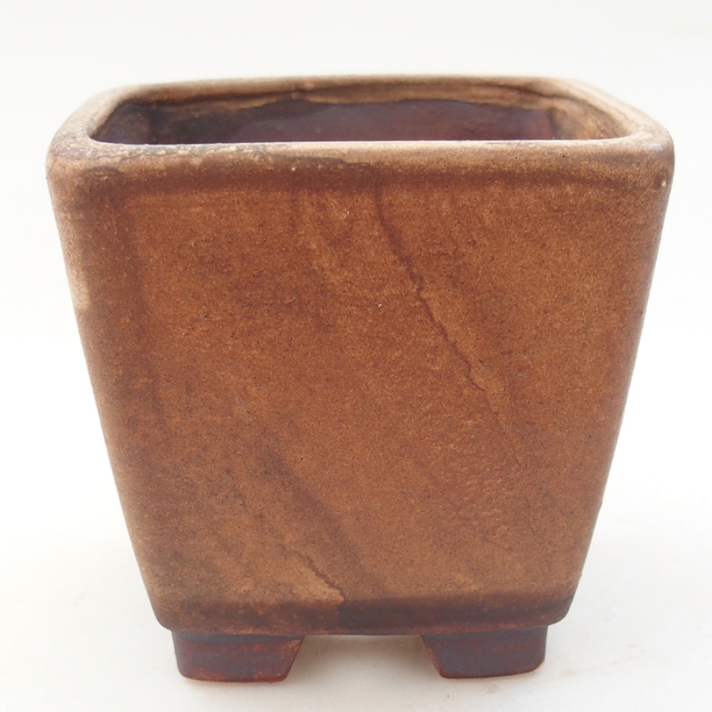 Ceramic bonsai bowl 7,5 x 7,5 x 7,5 cm, color pink