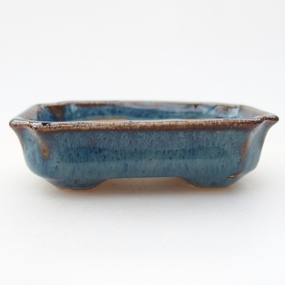 Mini bonsai bowl 6 x 4 x 1,5 cm, colour blue