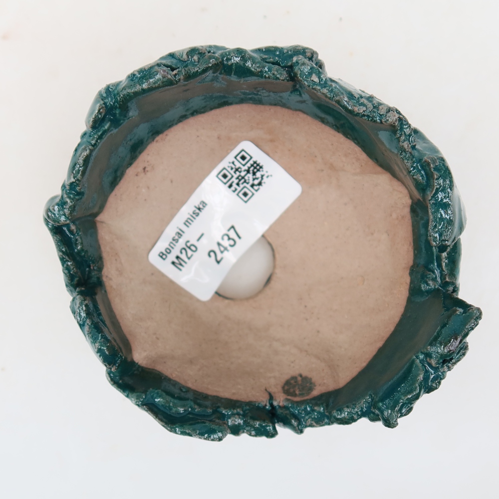 Ceramic Shell, 9 x 8 x 5 cm, green
