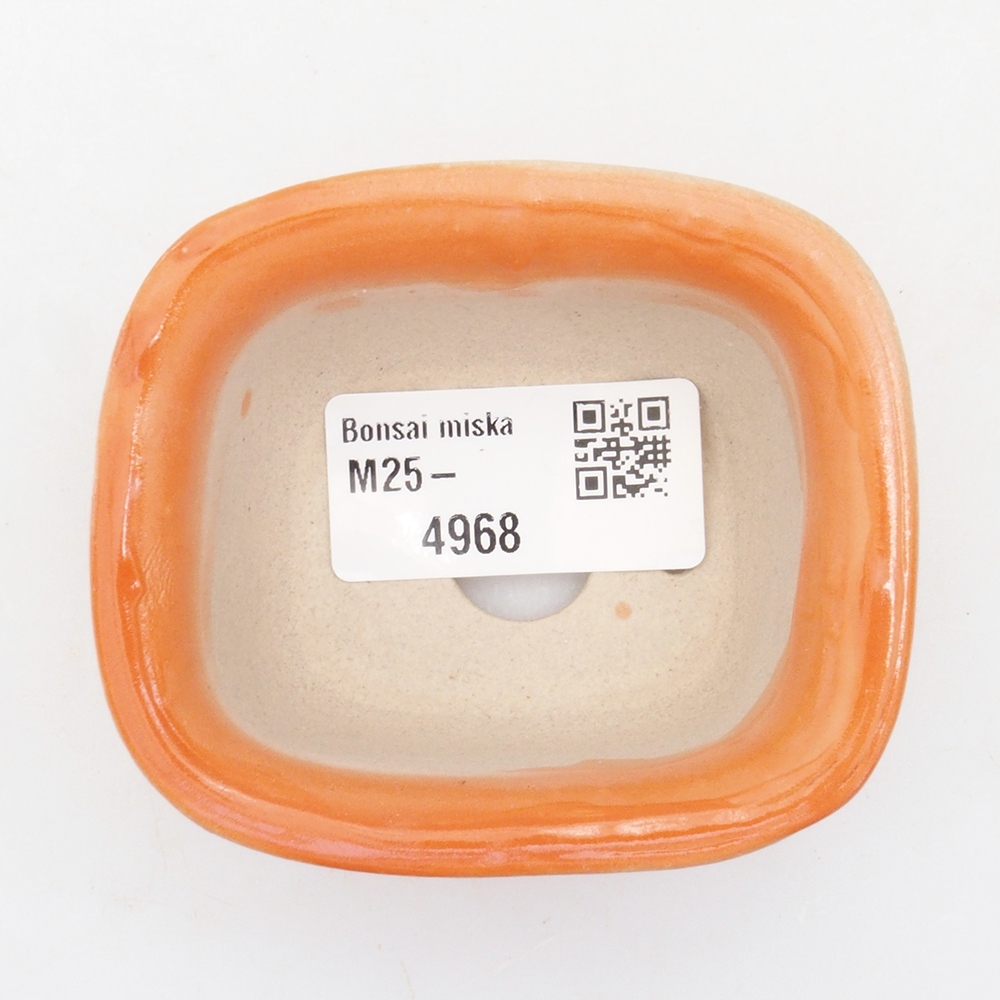 Mini bonsai bowl 7 x 6 x 3,5 cm, color orange