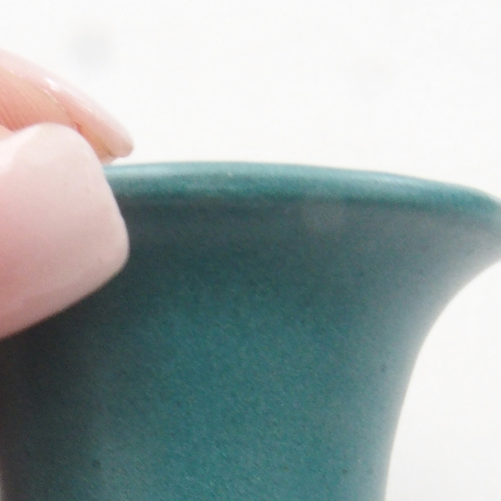 Ceramic bonsai bowl 4 x 4 x 4 cm, color blue