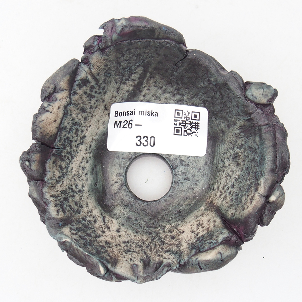 Ceramic Shell 9 x 8,5 x 4,5 cm , colour purple