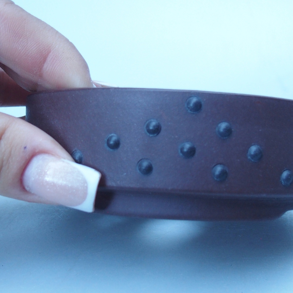 Bowl 10 x 10 x 3 cm brown