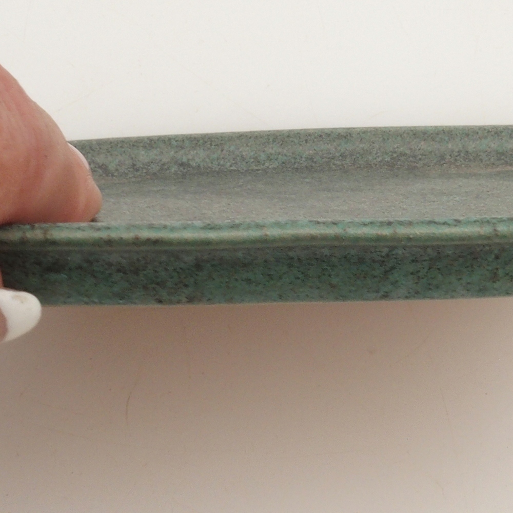 Ceramic bowl H11 - 11.5 x 9.5 x 1 cm - green