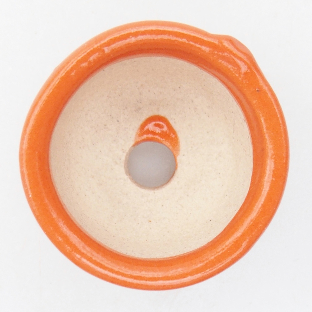 Mini bonsai bowl 3 x 3 x 1,5 cm, orange