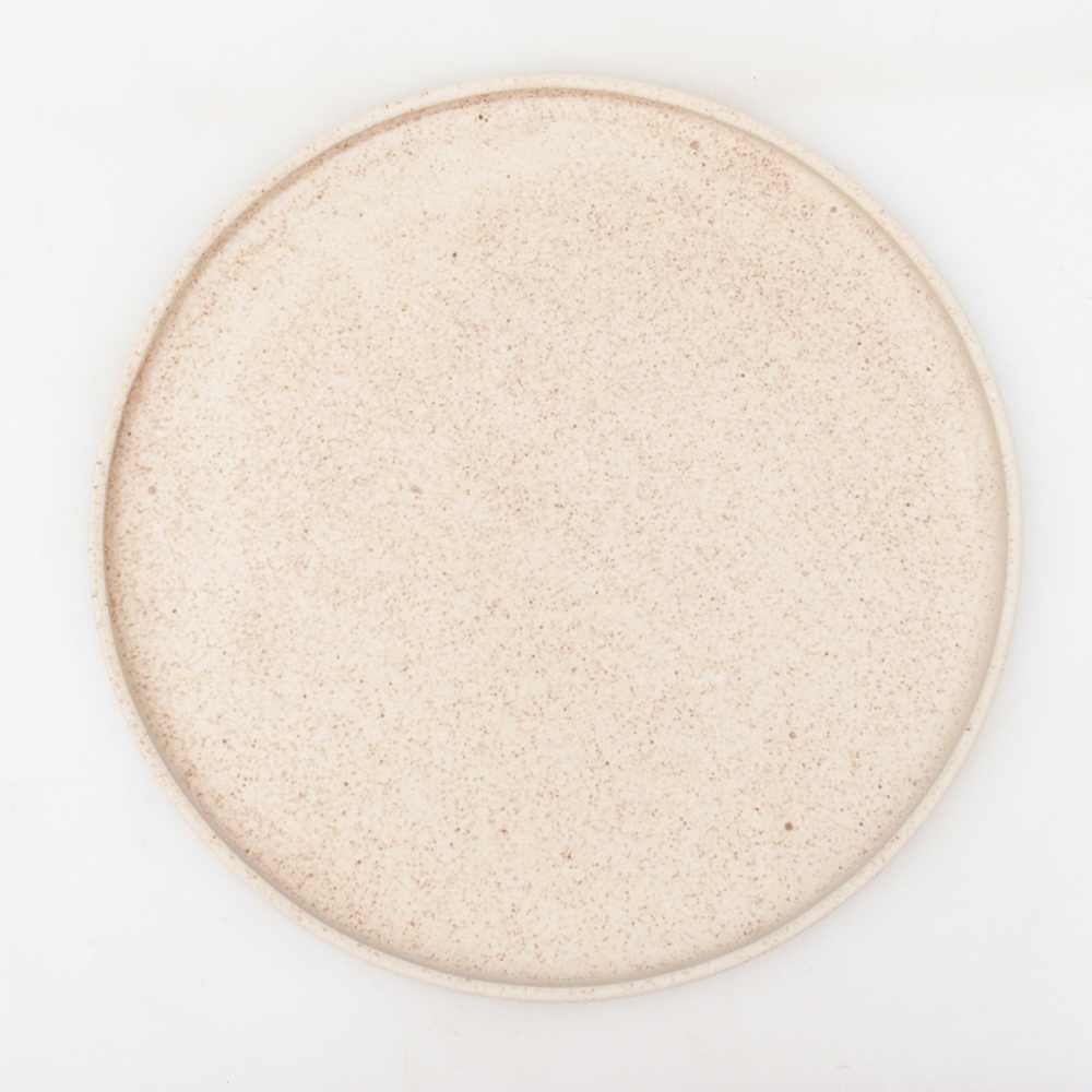 Bonsai bowl round D7-L - 28 x 28 x 1.5 cm - beige