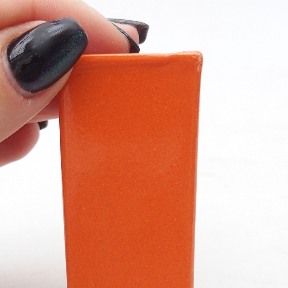 Mini bonsai bowl 3 x 3 x 5,5 cm, orange