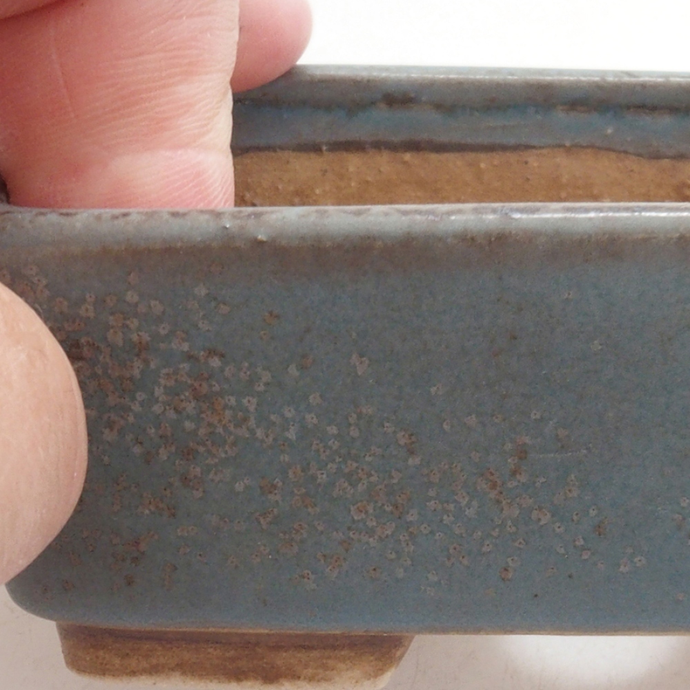 Ceramic bonsai bowl 9,5 x 8 x 3,5 cm, color blue