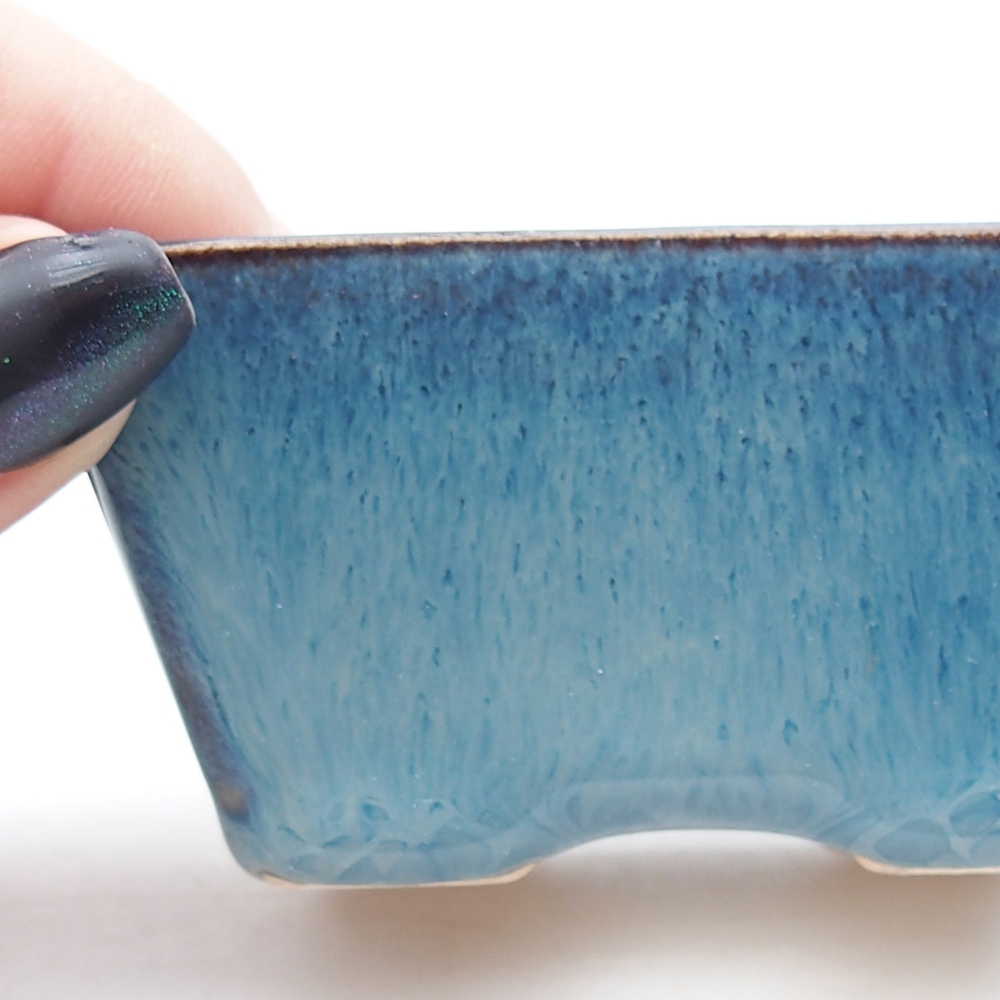 Mini bonsai bowl 7 x 5,5 x 3,5 cm, colour blue