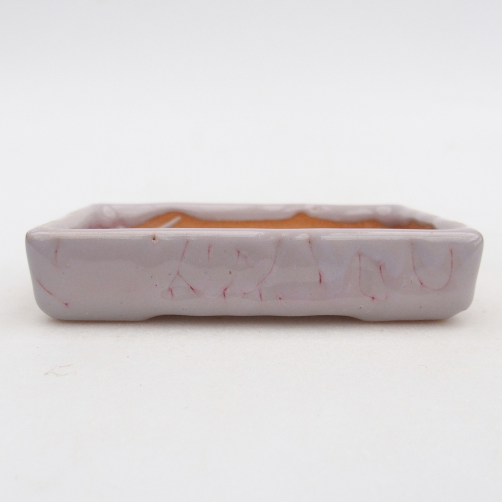 Ceramic bonsai bowl 10,5 x 7 x 2 cm, pink