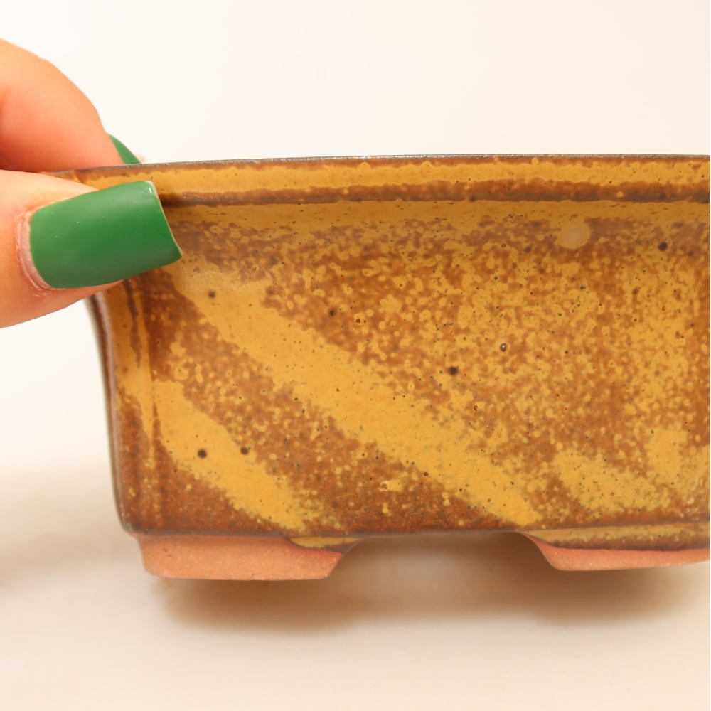 Ceramic Bowl  13 x 10.5 x 5.5 cm, yellow
