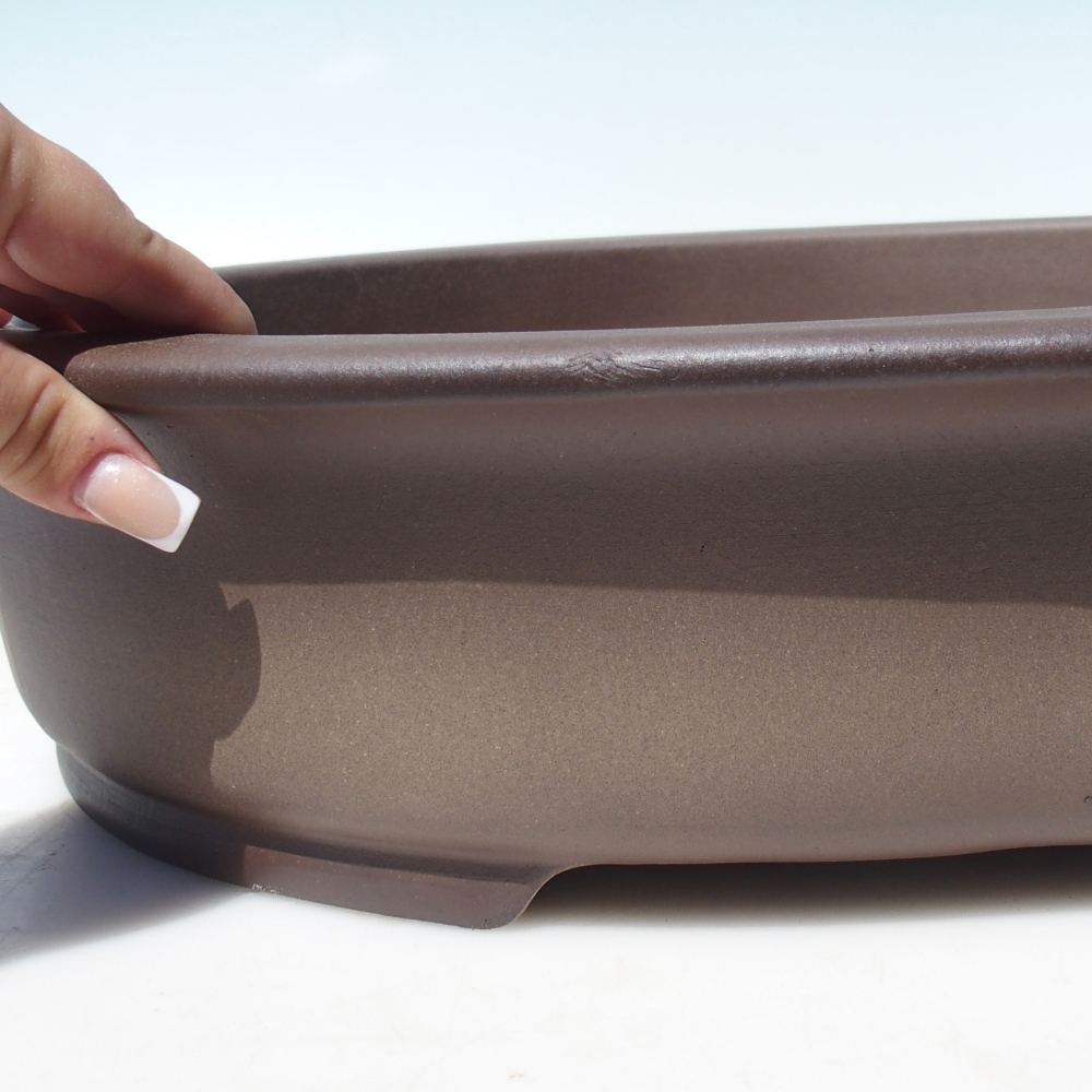 Bowl 51 x 40,5 x 10,5 cm brown - PERSONAL COLLECTION OR PALLET TRANSPORT ONLY