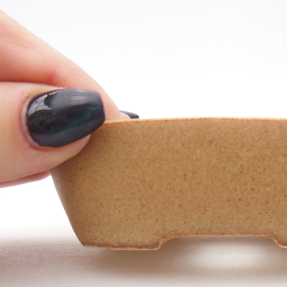 Mini bonsai bowl 8,5 x 6 x 2,5 cm, brown