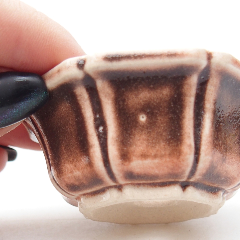 Mini bonsai bowl 6 x 6 x 3 cm, pink