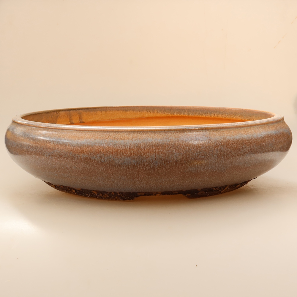 Ceramic bonsai pot, 36.5 x 36.5 x 9 cm, blue – PICKUP ONLY or pallet shipping