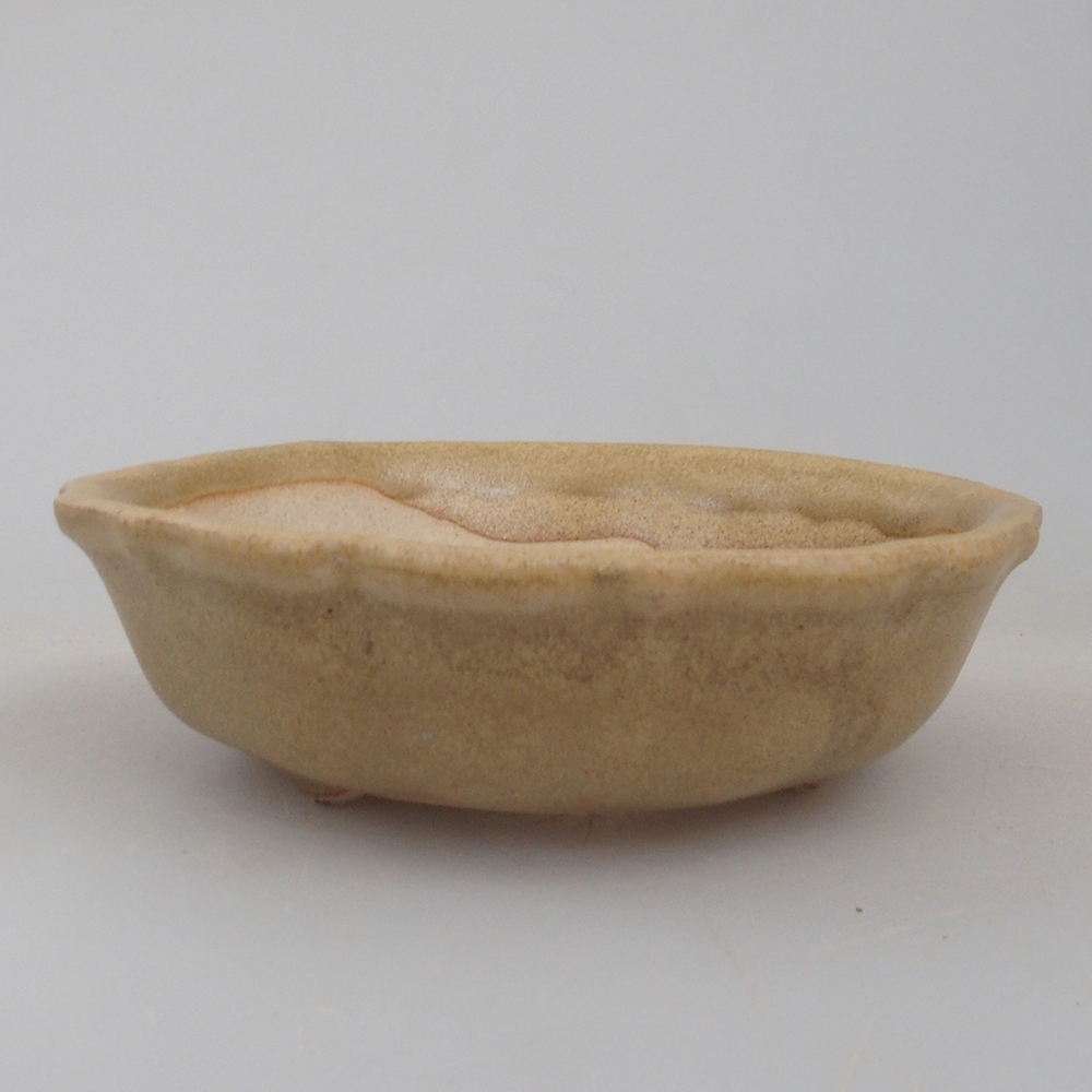 Mini bonsai bowl 7 x 7 x 2 cm, color brown