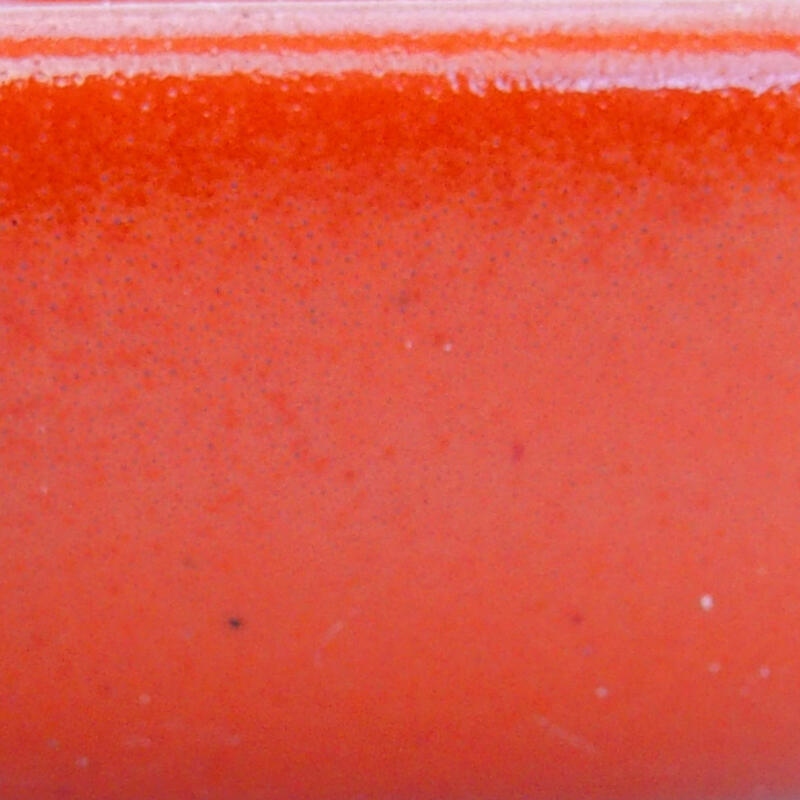 Ceramic bonsai bowl 10.5 x 9 x 3.5 cm, color orange