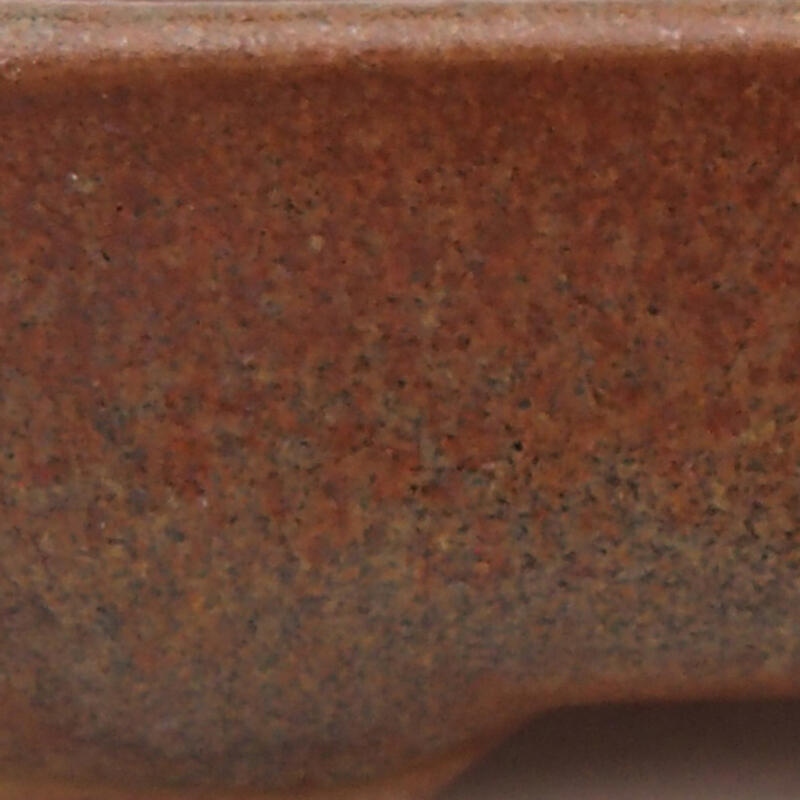 Ceramic bonsai bowl 10 x 8 x 2 cm, color brown