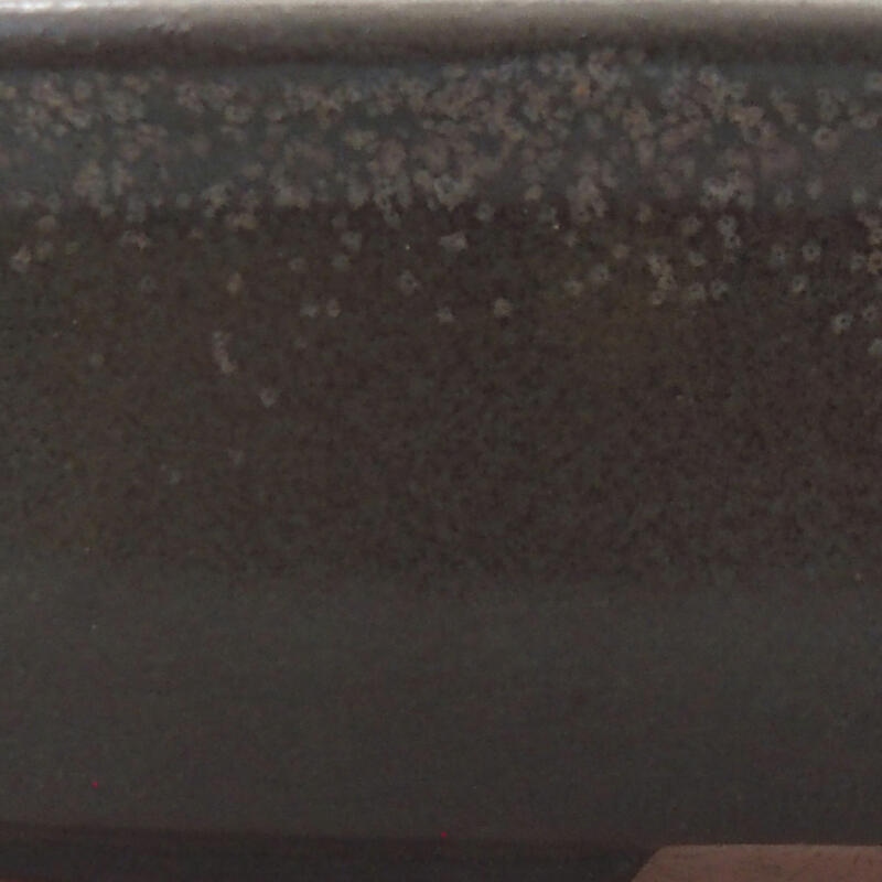 Ceramic bonsai bowl 12 x 8.5 x 3 cm, color gray