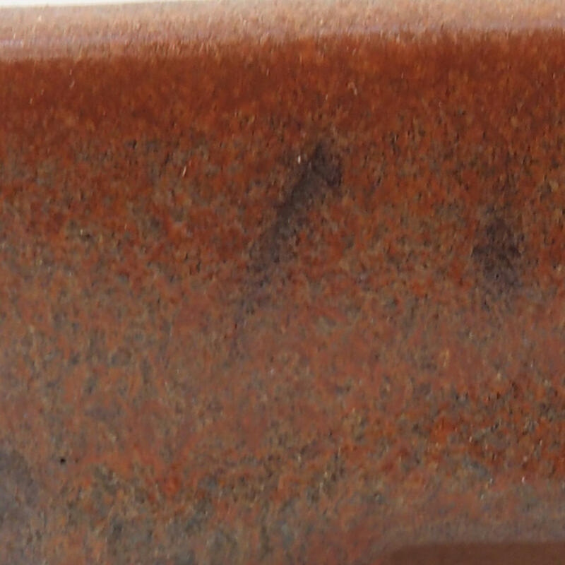 Ceramic bonsai bowl 12 x 9 x 3 cm, color brown