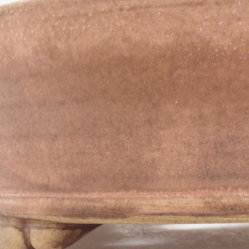 Ceramic bonsai bowl 15.5 x 15.5 x 5 cm, color pink