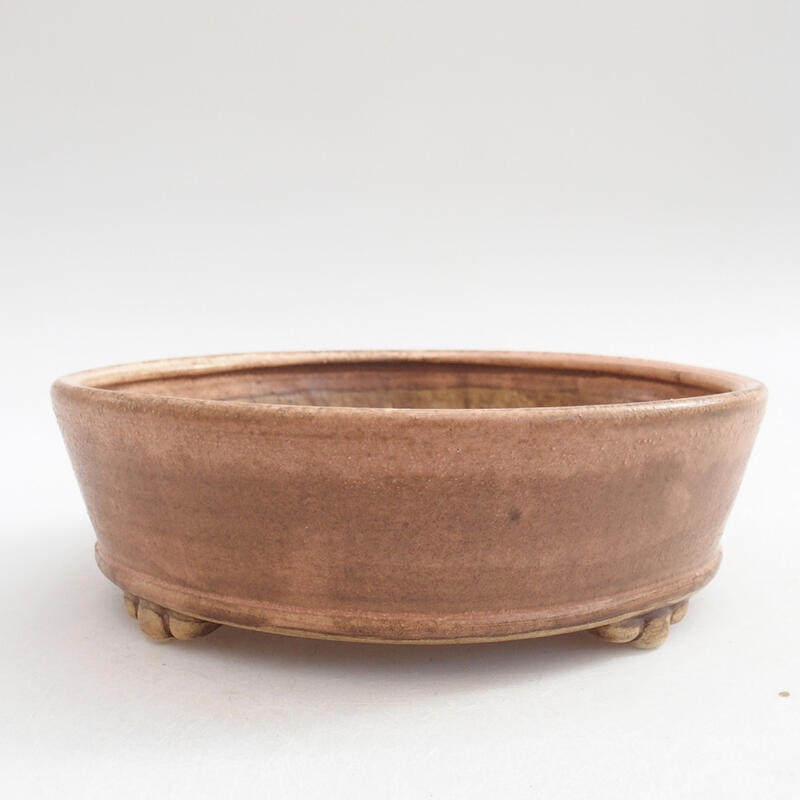 Ceramic bonsai bowl 15.5 x 15.5 x 5 cm, color pink